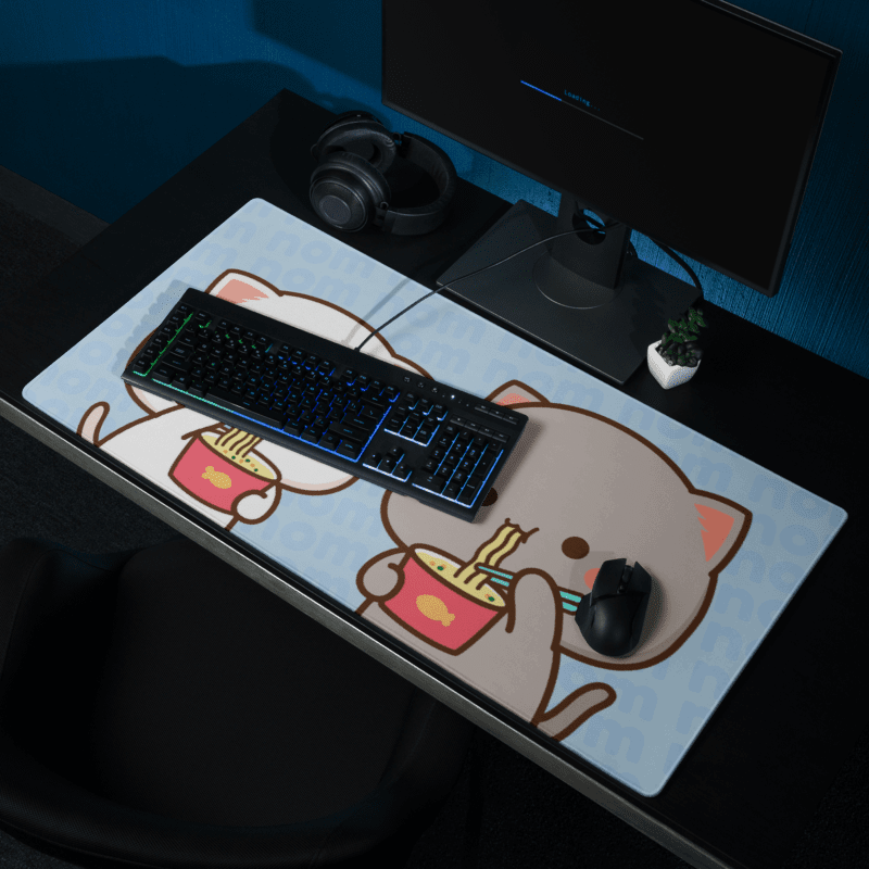 Tapis de Souris Kawaii Chatons Ramen - La Planète Gaming