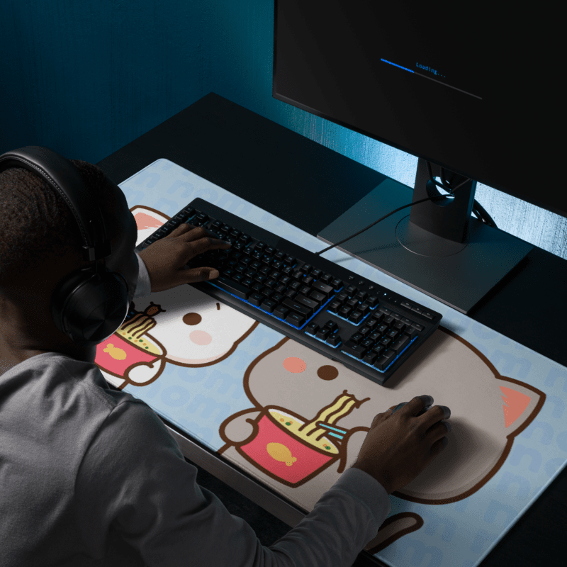 Tapis de Souris Kawaii Chatons Ramen - La Planète Gaming