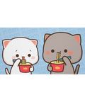 Tapis de Souris Kawaii Chatons Ramen - La Planète Gaming