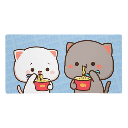 Tapis de Souris Kawaii Chatons Ramen - La Planète Gaming