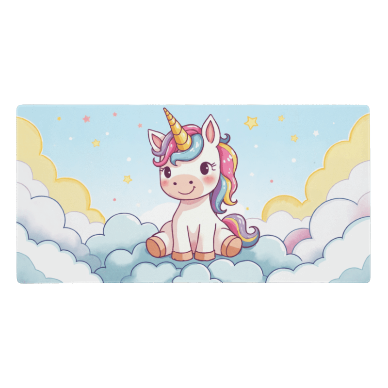 Tapis de Souris Kawaii Licorne Mignonne - La Planète Gaming