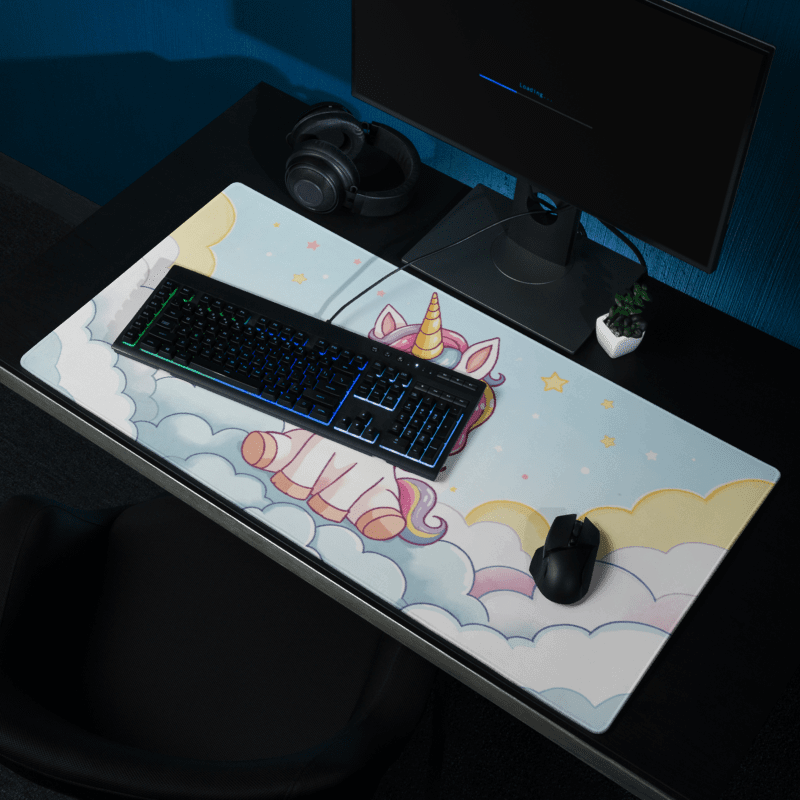 Tapis de Souris Kawaii Licorne Mignonne - La Planète Gaming