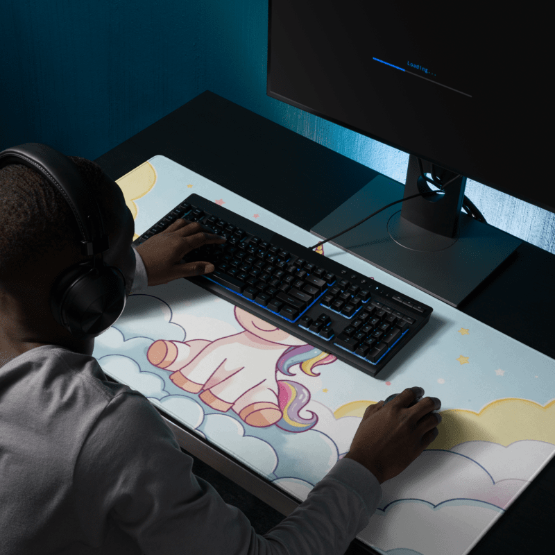 Tapis de Souris Kawaii Licorne Mignonne - La Planète Gaming