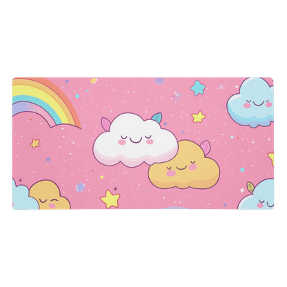 Tapis De Souris Kawaii Nuage Rose Pastel - La Planète Gaming