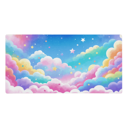 Tapis De Souris Kawaii Nuages Arc-en-Ciel - La Planète Gaming