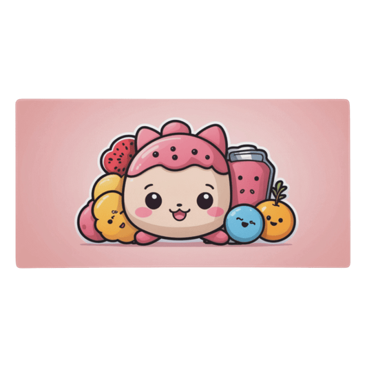 Tapis De Souris Kawaii Petit Chat Fruité - La Planète Gaming