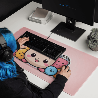 Tapis De Souris Kawaii Petit Chat Fruité - La Planète Gaming