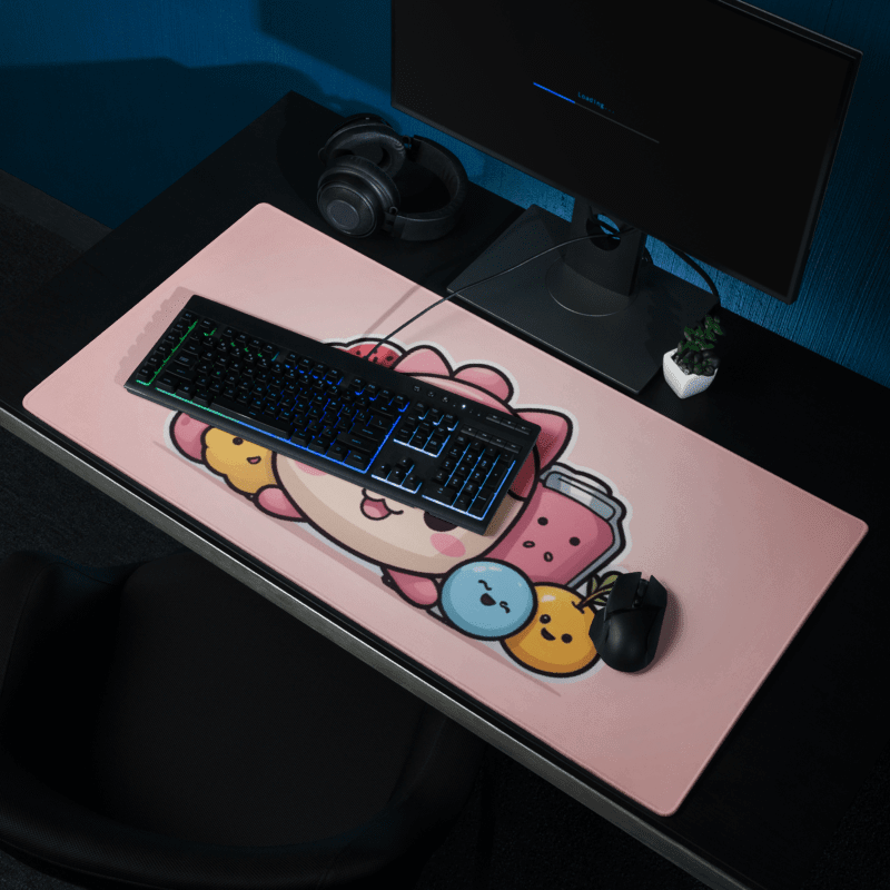 Tapis De Souris Kawaii Petit Chat Fruité - La Planète Gaming