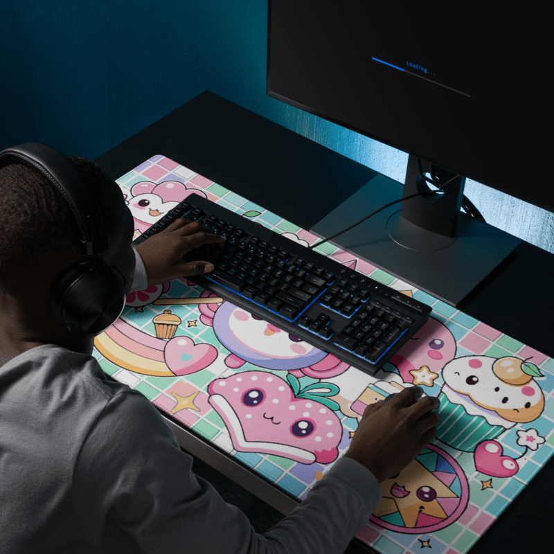 Tapis De Souris Kawaii Stickers Fruités Pastel - La Planète Gaming