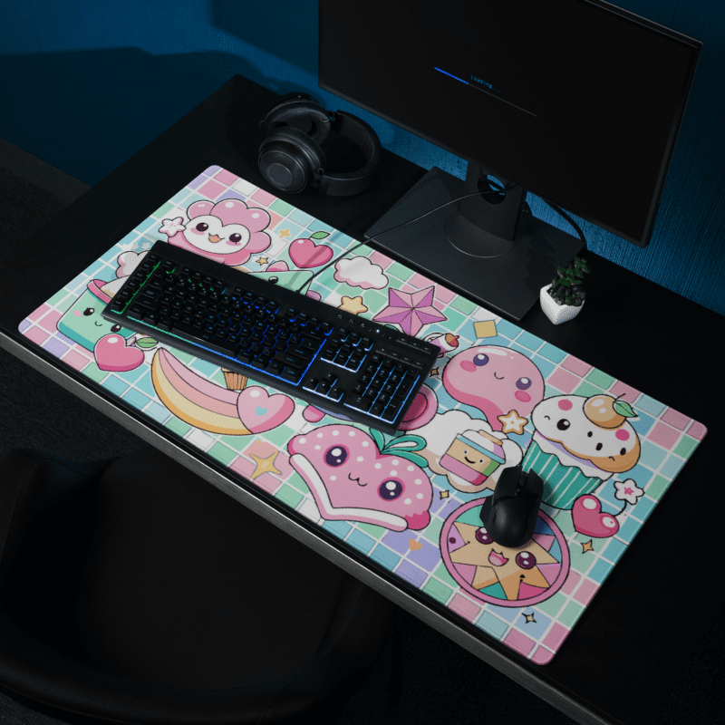 Tapis De Souris Kawaii Stickers Fruités Pastel - La Planète Gaming