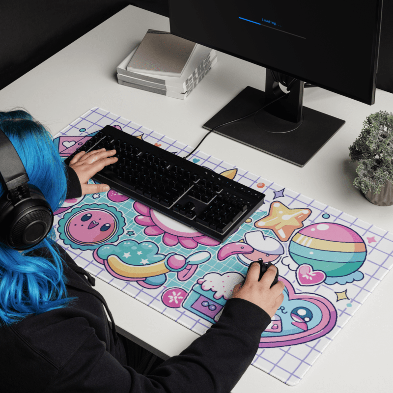 Tapis De Souris Kawaii Stickers Mignons - La Planète Gaming