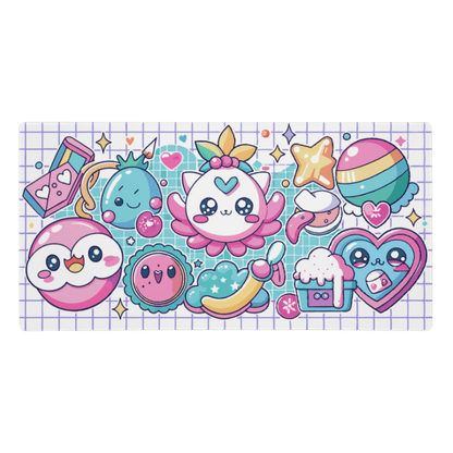 Tapis De Souris Kawaii Stickers Mignons - La Planète Gaming