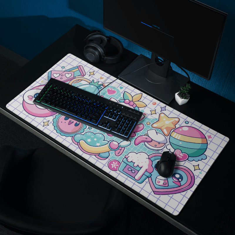 Tapis De Souris Kawaii Stickers Mignons - La Planète Gaming
