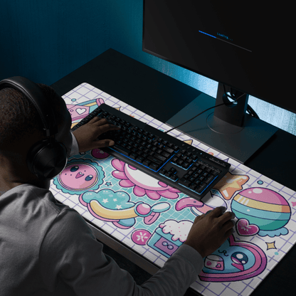 Tapis De Souris Kawaii Stickers Mignons - La Planète Gaming