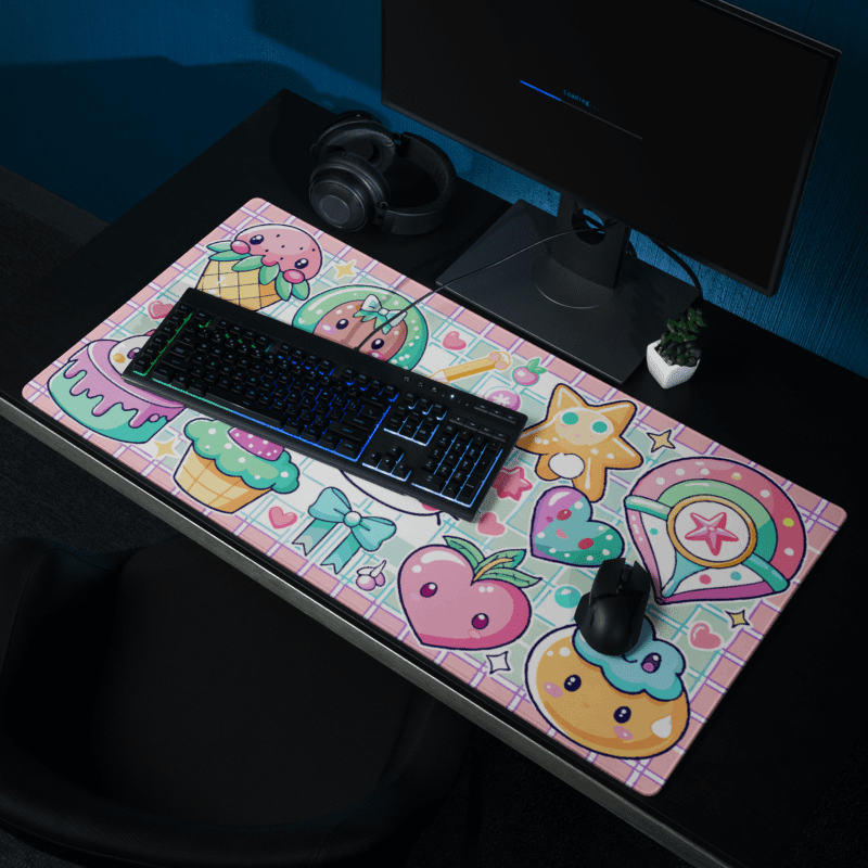 Tapis De Souris Kawaii Sucreries Pastel - La Planète Gaming