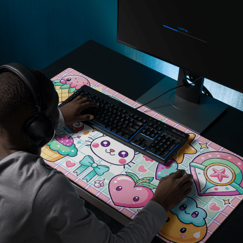 Tapis De Souris Kawaii Sucreries Pastel - La Planète Gaming