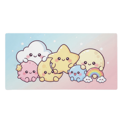 Tapis De Souris Kawaii Univers Céleste - La Planète Gaming