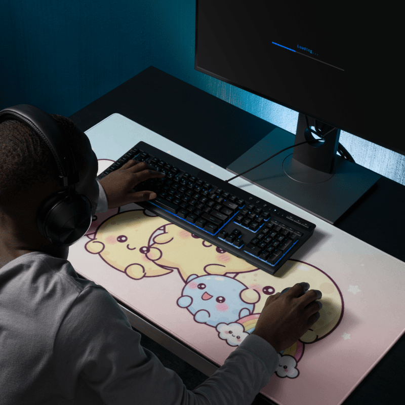Tapis De Souris Kawaii Univers Céleste - La Planète Gaming