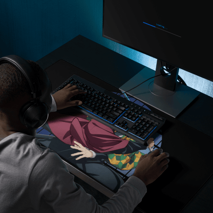 Tapis De Souris Manga Démon Guerrier Haori Bicolore - La Planète Gaming
