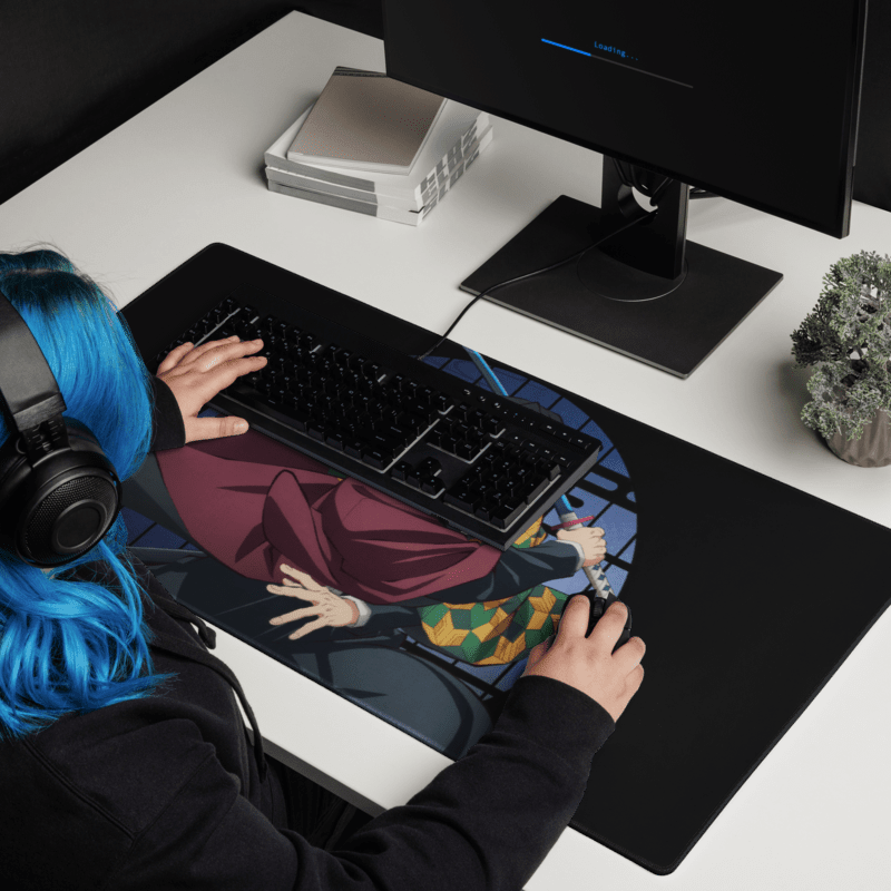 Tapis De Souris Manga Démon Guerrier Haori Bicolore - La Planète Gaming