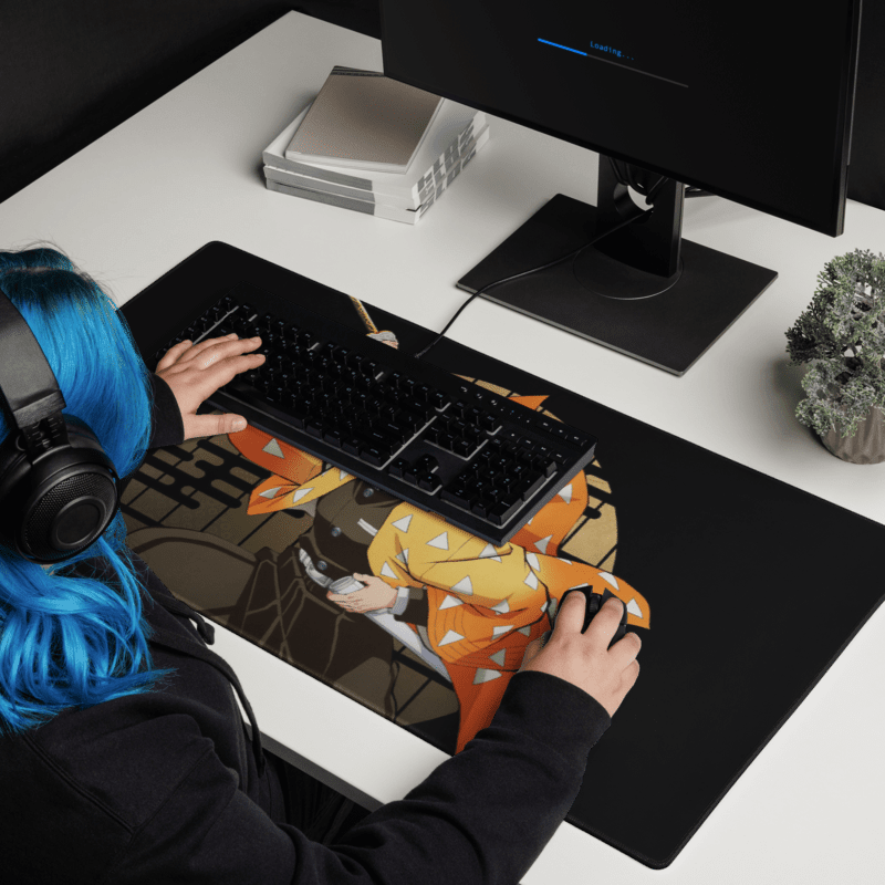 Tapis De Souris Manga Démon Guerrier Haori Orange - La Planète Gaming