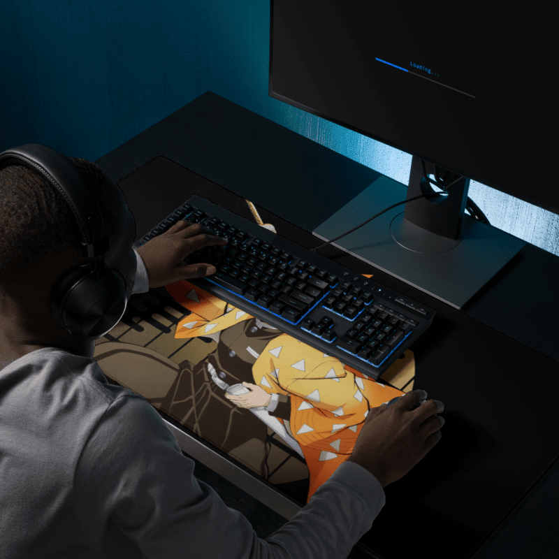 Tapis De Souris Manga Démon Guerrier Haori Orange - La Planète Gaming