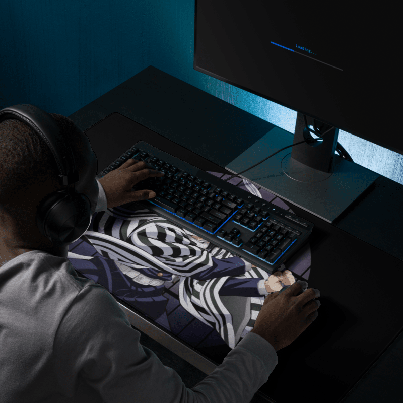 Tapis De Souris Manga Démon Guerrier Haori Rayé Serpent - La Planète Gaming