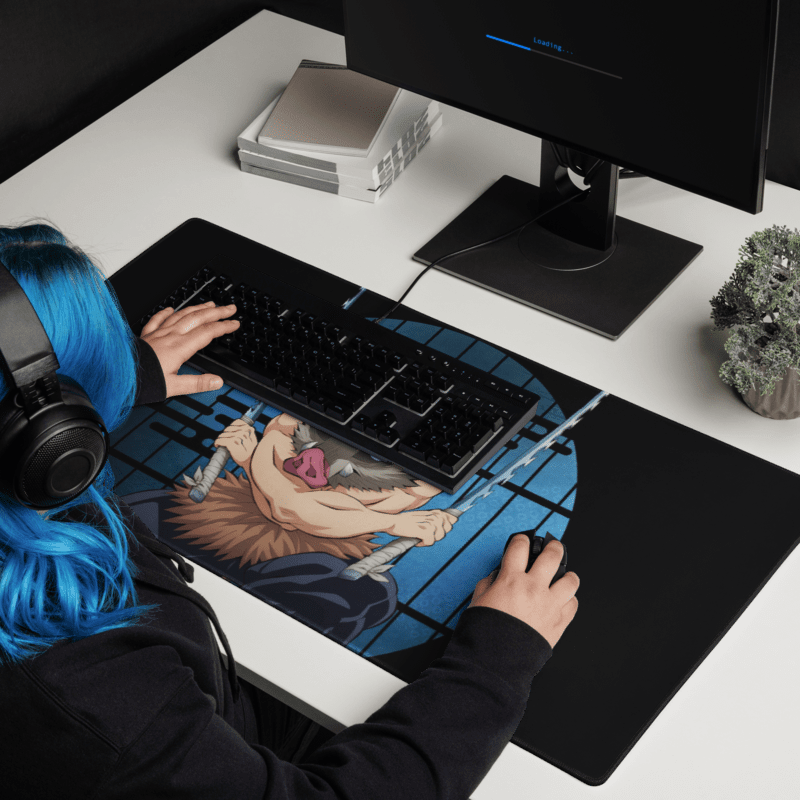 Tapis De Souris Manga Démon Guerrier Masque de Sanglier - La Planète Gaming
