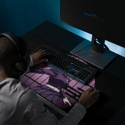 Tapis De Souris Manga Démon Guerrière au Katana Rose - La Planète Gaming