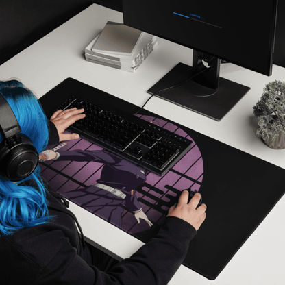 Tapis De Souris Manga Démon Guerrière au Katana Rose - La Planète Gaming