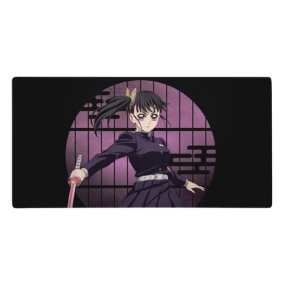 Tapis De Souris Manga Démon Guerrière au Katana Rose - La Planète Gaming