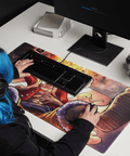 Tapis de Souris Manga Furie Enflammée - La Planète Gaming