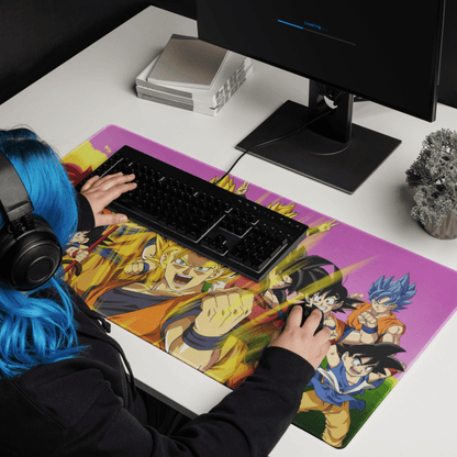 Tapis De Souris Manga Guerriers Saiyan Légendaires - La Planète Gaming