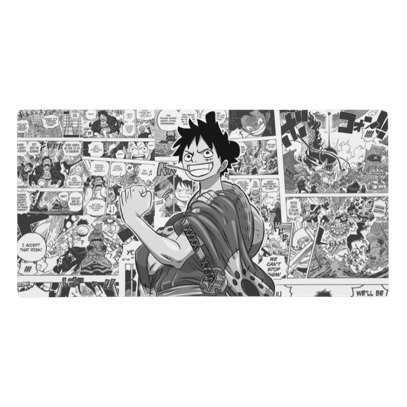 Tapis de Souris Manga Pirate Chapeau de Paille - La Planète Gaming