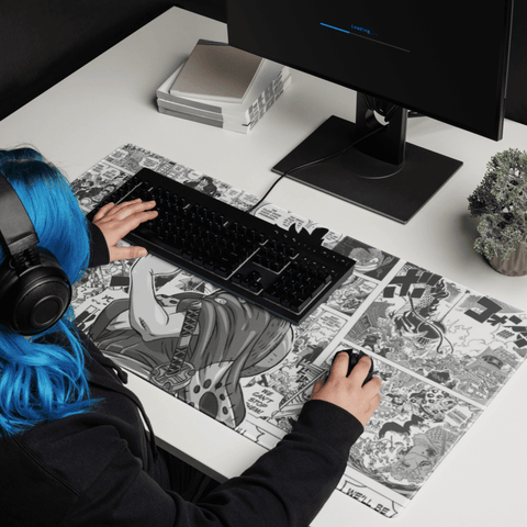 Tapis de Souris Manga Pirate Chapeau de Paille - La Planète Gaming