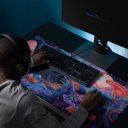 Tapis De Souris Original Champignons Psychédéliques - La Planète Gaming
