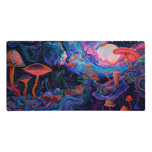 Tapis De Souris Original Champignons Psychédéliques - La Planète Gaming