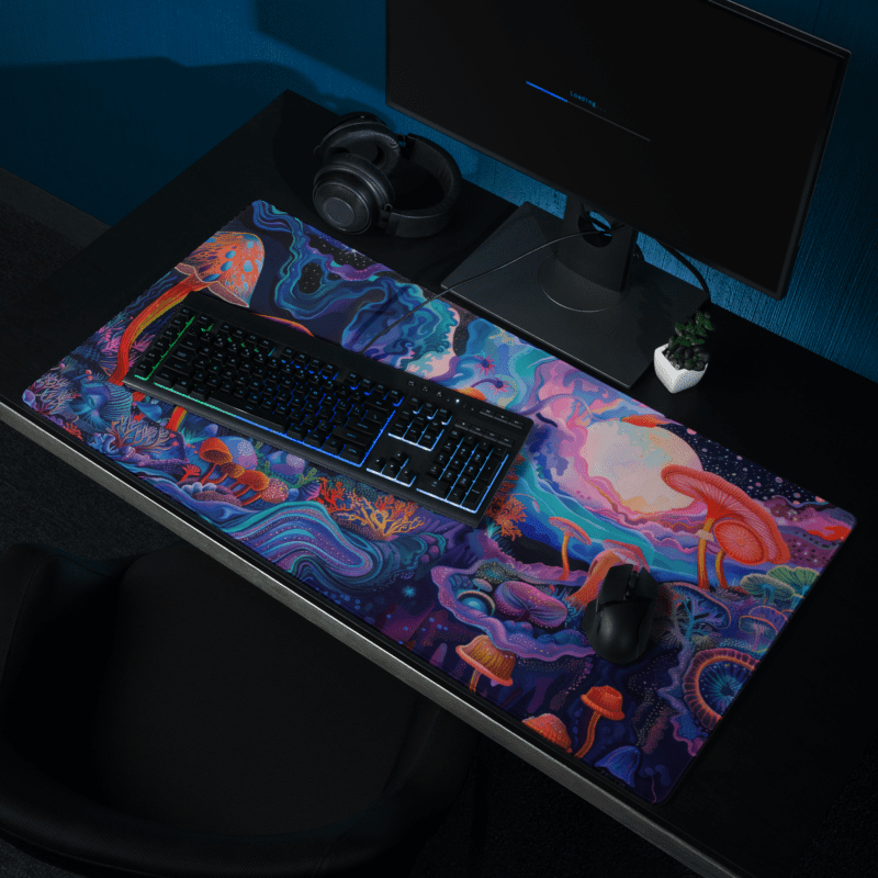 Tapis De Souris Original Champignons Psychédéliques - La Planète Gaming