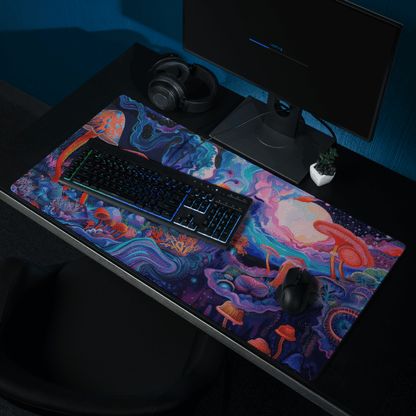 Tapis De Souris Original Champignons Psychédéliques - La Planète Gaming