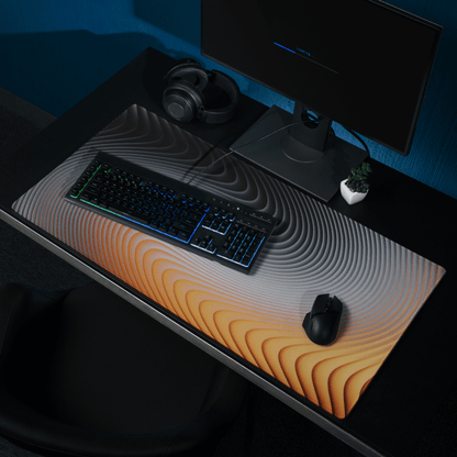 Tapis De Souris Original Dégradé Noir et Orange - La Planète Gaming