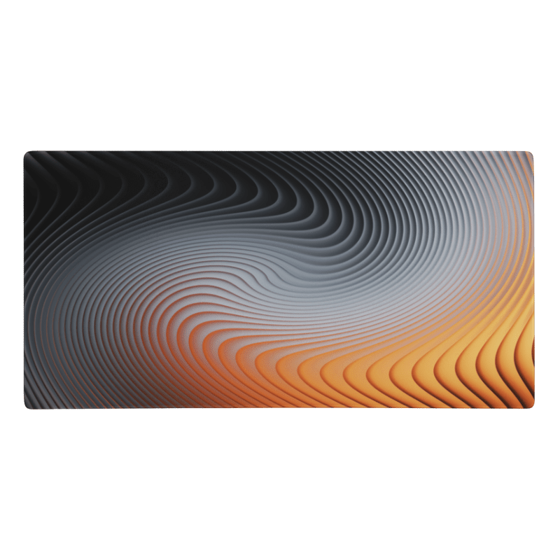Tapis De Souris Original Dégradé Noir et Orange - La Planète Gaming