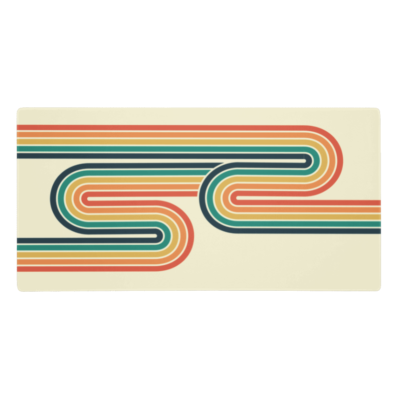 Tapis De Souris Original Design Rétro Vintage - La Planète Gaming