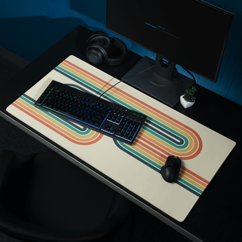 Tapis De Souris Original Design Rétro Vintage - La Planète Gaming