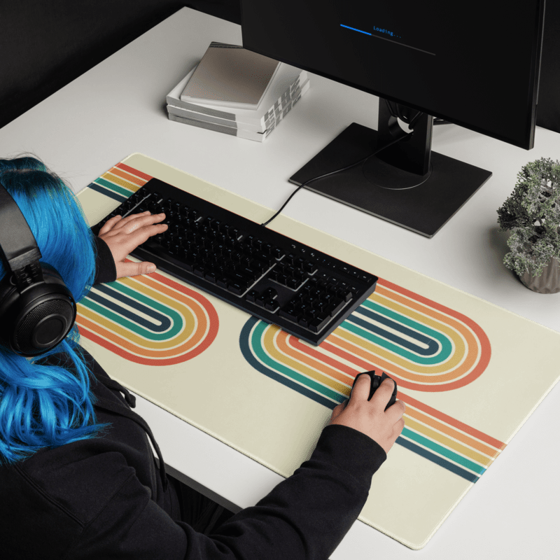 Tapis De Souris Original Design Rétro Vintage - La Planète Gaming