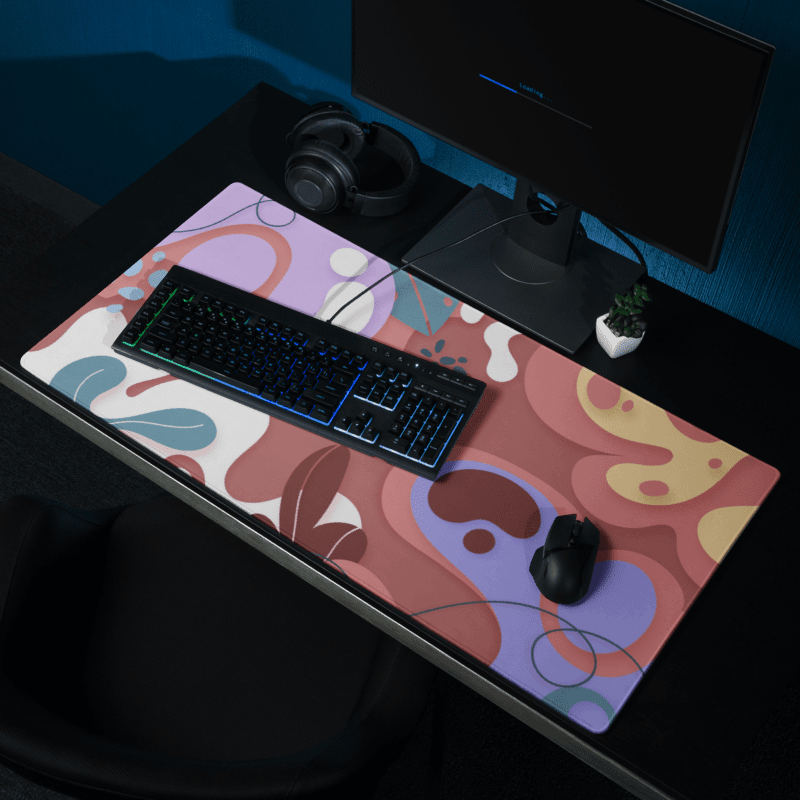 Tapis De Souris Original Formes Organiques Abstraites - La Planète Gaming