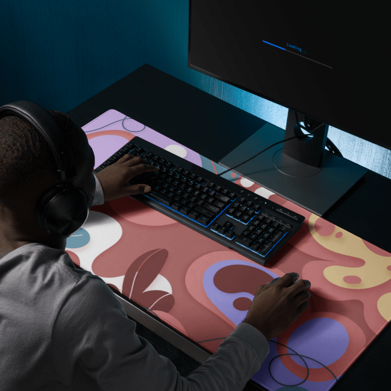Tapis De Souris Original Formes Organiques Abstraites - La Planète Gaming