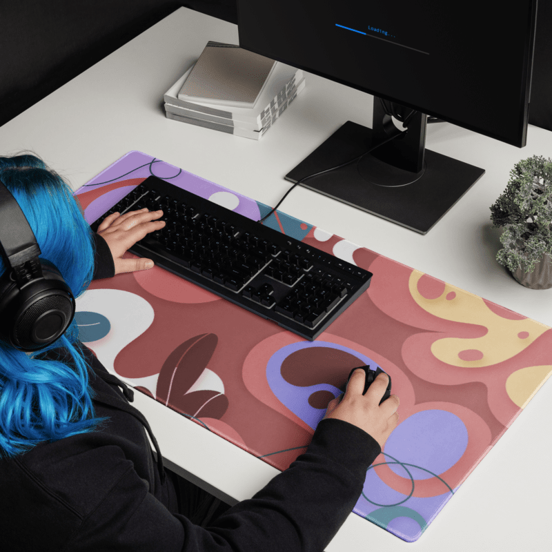 Tapis De Souris Original Formes Organiques Abstraites - La Planète Gaming