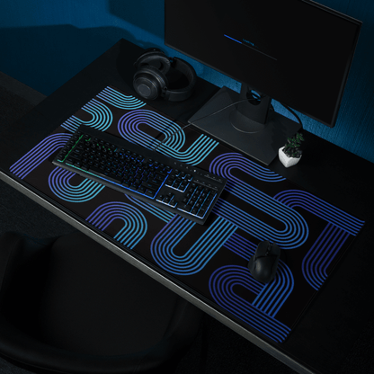 Tapis De Souris Original Géométrique Bleu - La Planète Gaming