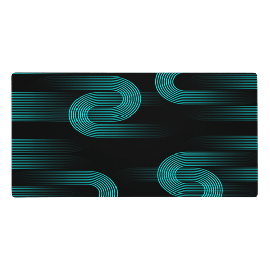 Tapis De Souris Original Géométrique Turquoise - La Planète Gaming