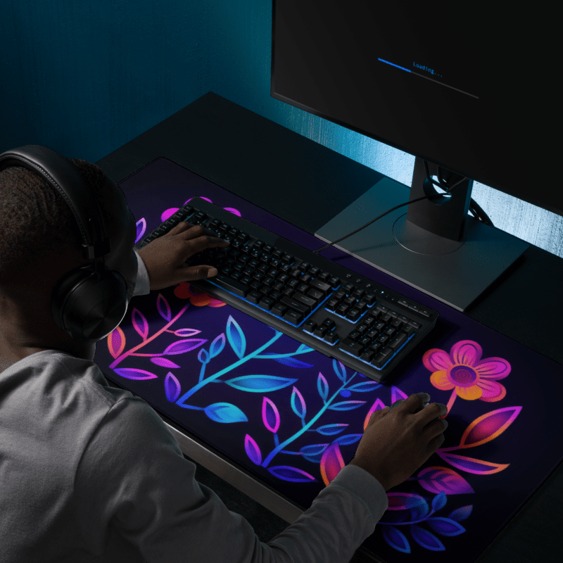 Tapis De Souris Original Jardin Botanique Néon - La Planète Gaming